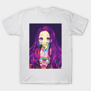 Cute nezuko anime demon slayer T-Shirt